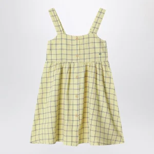 Abitino giallo con motivo check