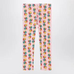 Leggings rosa con dadi