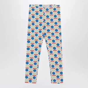 Leggings con motivo geometrico multicolore