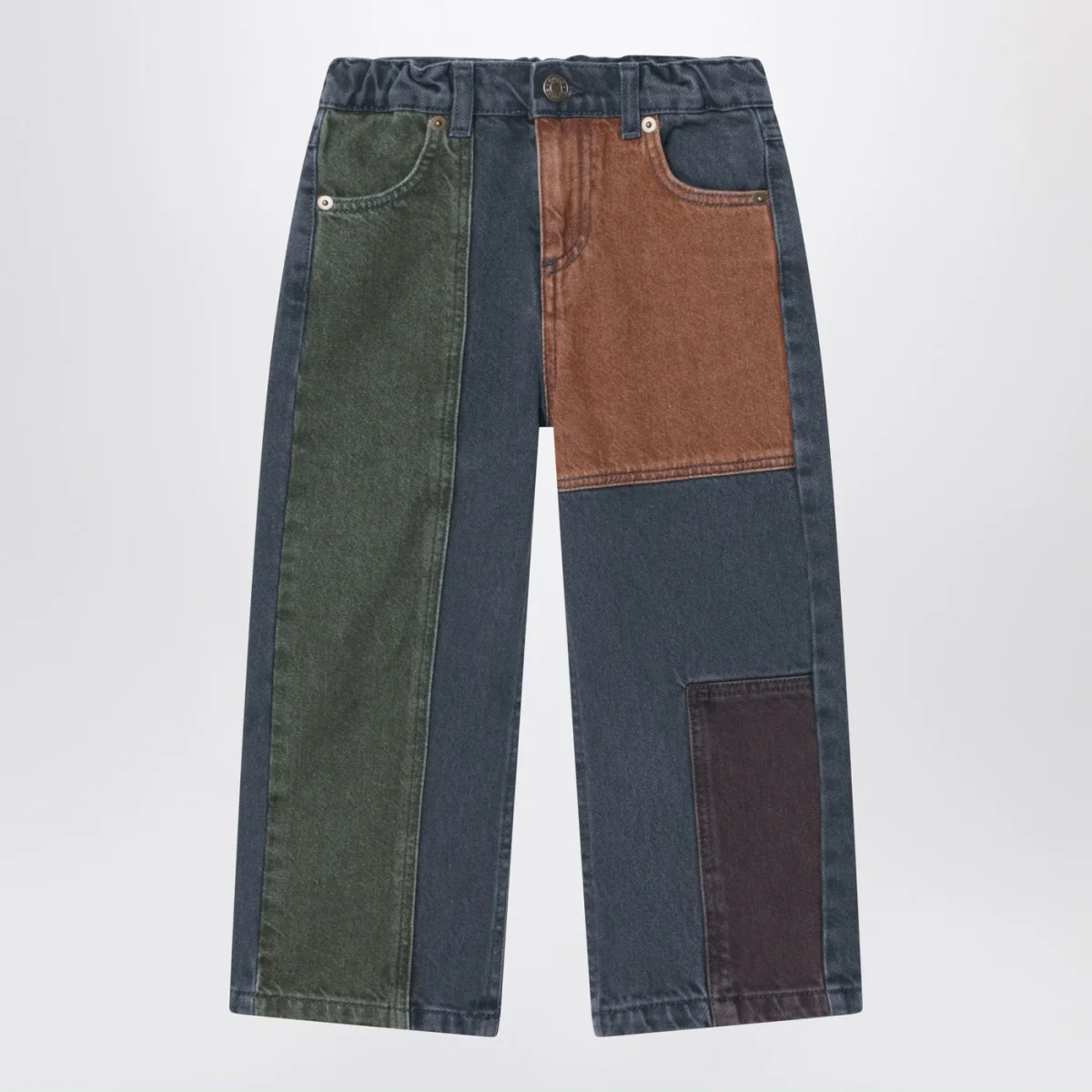 Jeans dal design color-block - Image 2