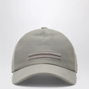 Cappello da baseball taupe in cotone