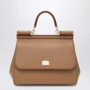 Borsa a mano Sicily grande caramello