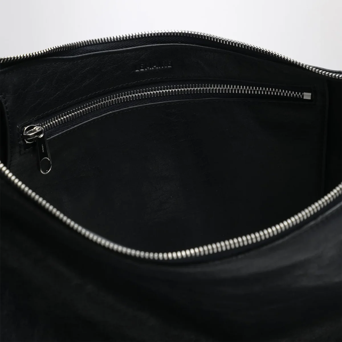 Belted hobo bag blu navy in pelle - Image 6