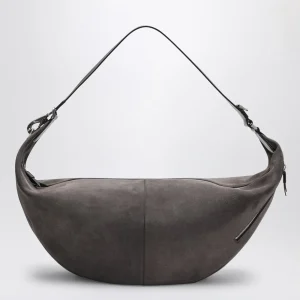 Quiver Clip bag greige in suede