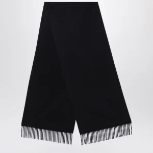 Sciarpa nera in cashmere