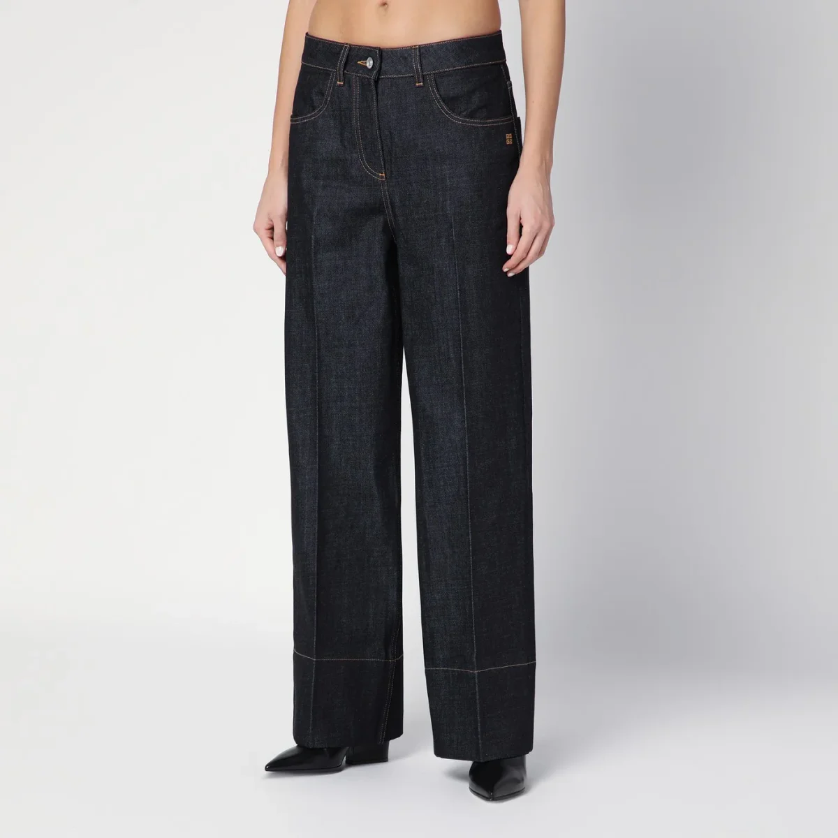 Jeans blu scuro in denim – Image 4