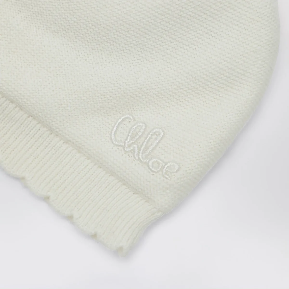 Set cuffia e babbucce bianco – Image 3