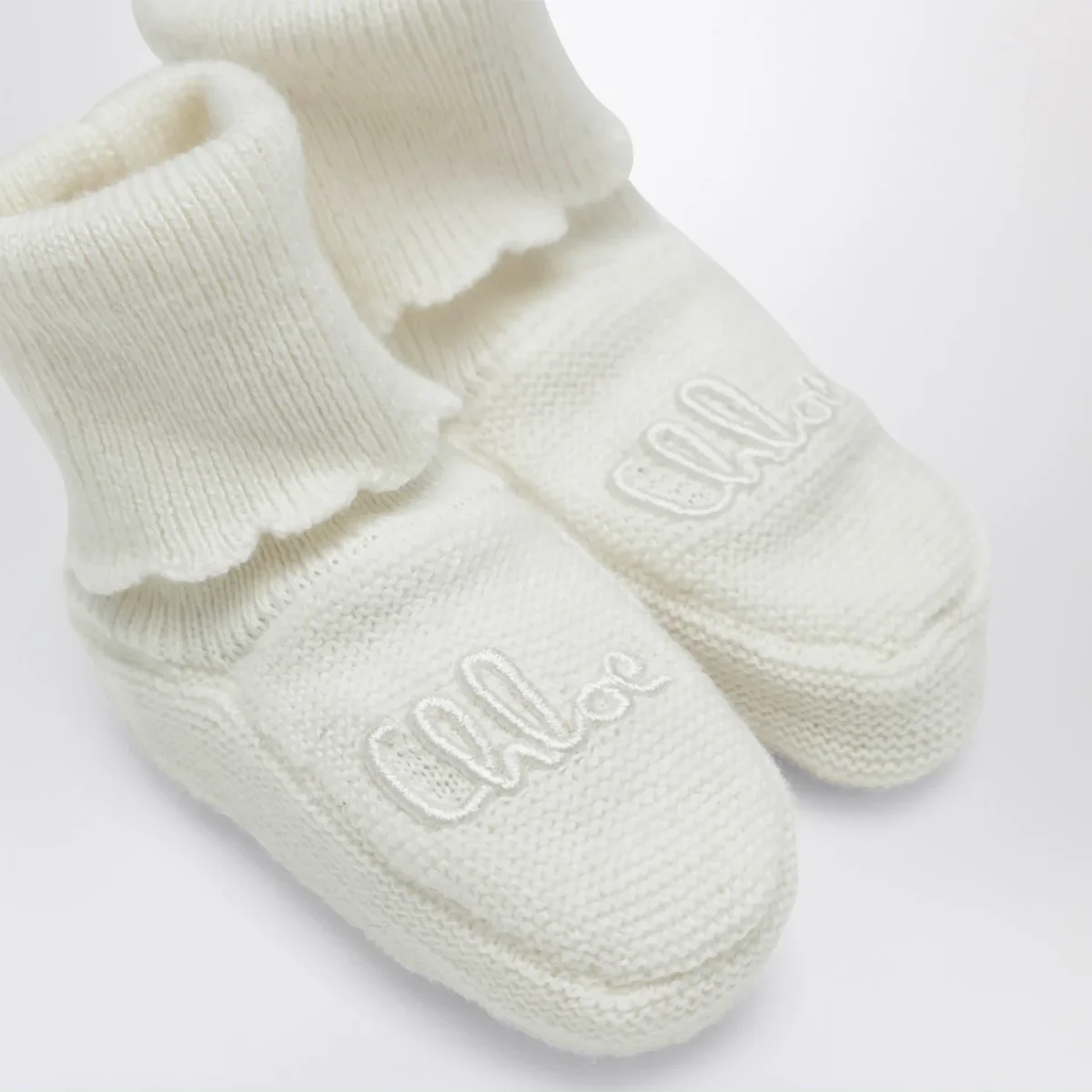 Set cuffia e babbucce bianco – Image 4