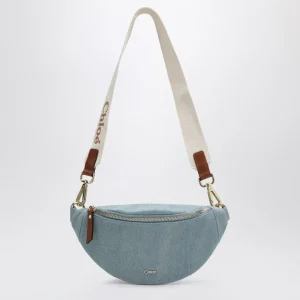 Borsa marsupio blu denim