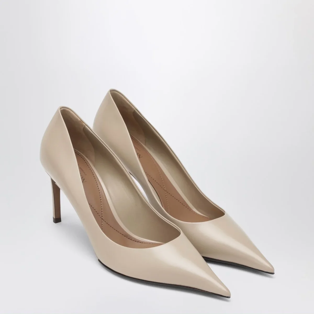 Décolleté devotion in pelle di vitello beige - Image 3