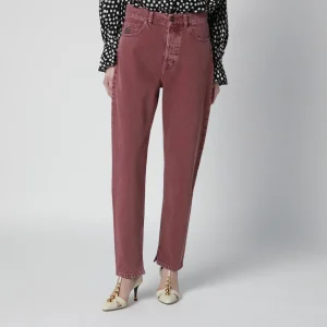 Jeans in denim rosa scuro