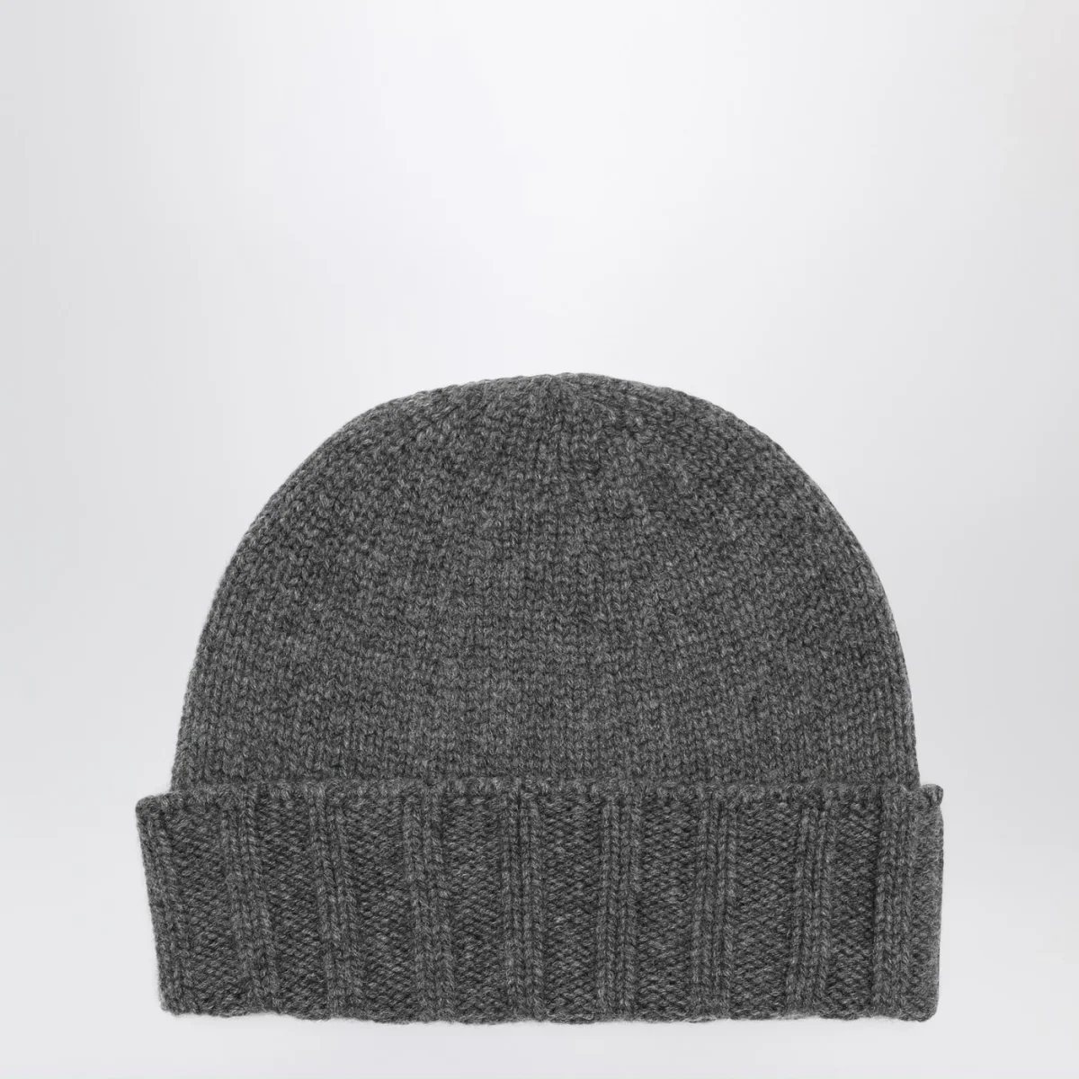 Berretto grigio in cashmere - Image 3