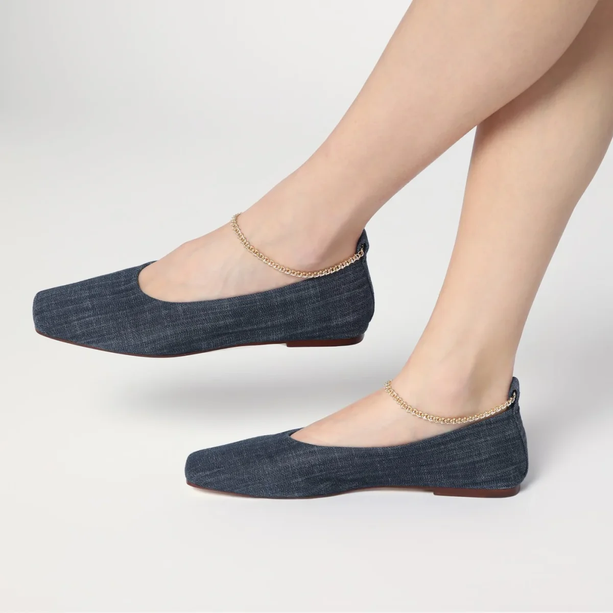 Ballerina Augusta blu in denim - Image 3