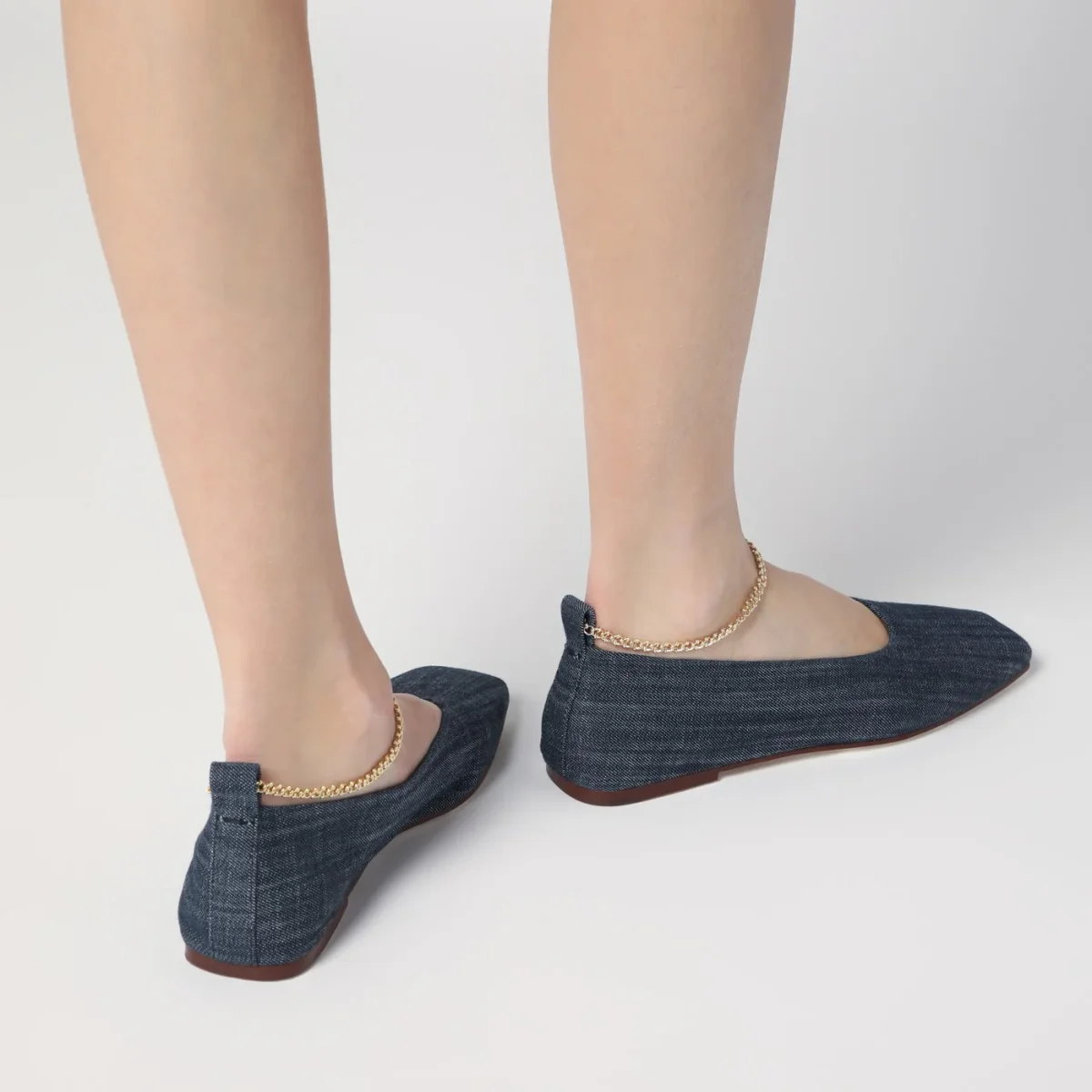 Ballerina Augusta blu in denim - Image 5