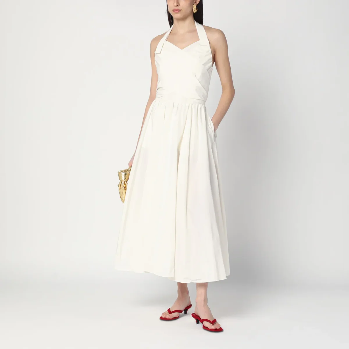 Abito avorio con fiocco sul retro - Image 3