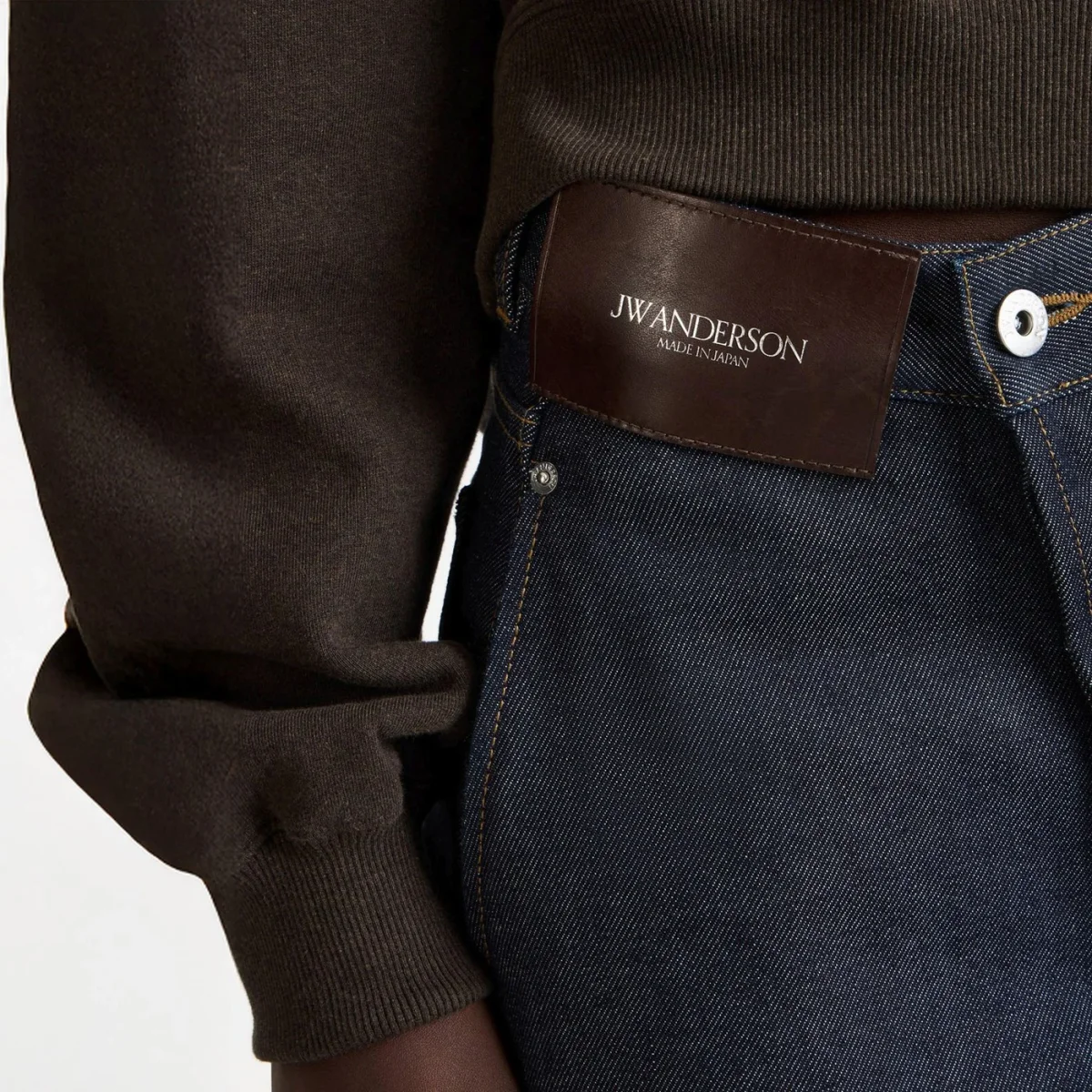 Jeans color indaco in denim ritorto – Image 5