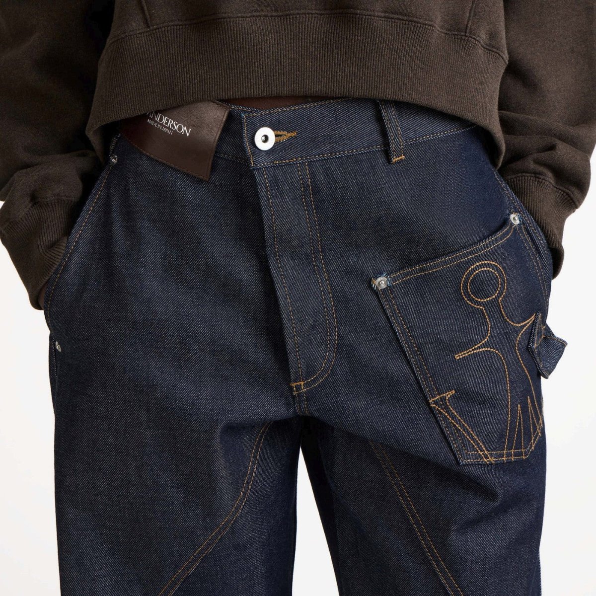 Jeans color indaco in denim ritorto – Image 6