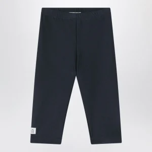 Leggings nero in misto nylon lucido