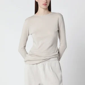 Maglia bianco vintage in misto cotone