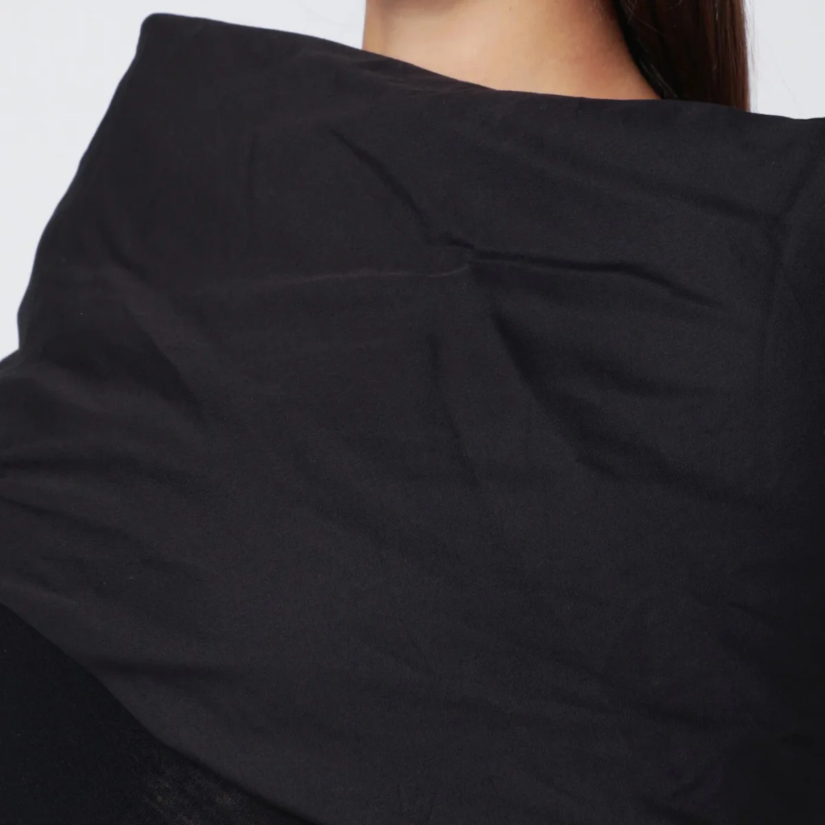 Abito lungo nero in lana – Image 5