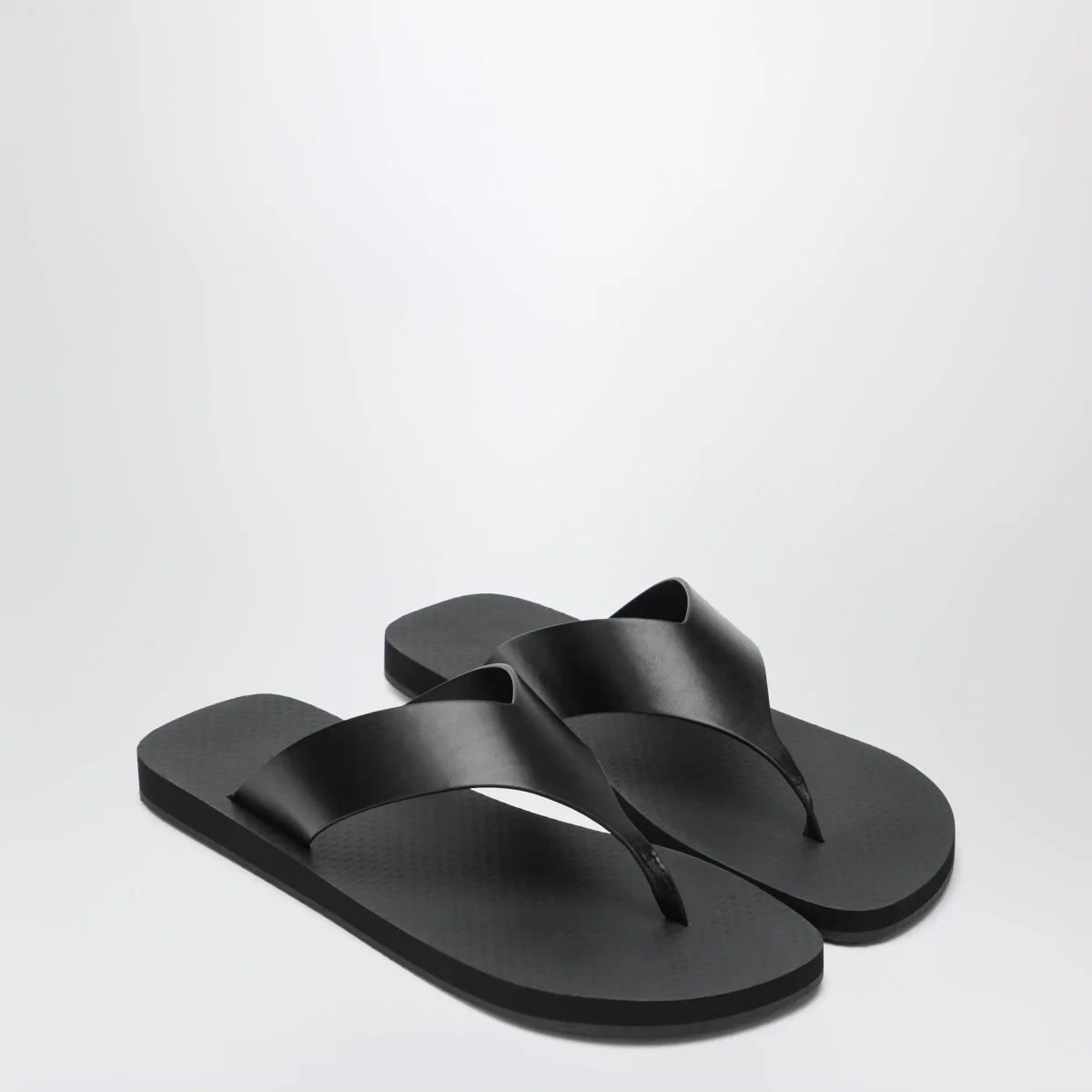 Dune Sandalo Ginza classico in pelle nero – Image 3