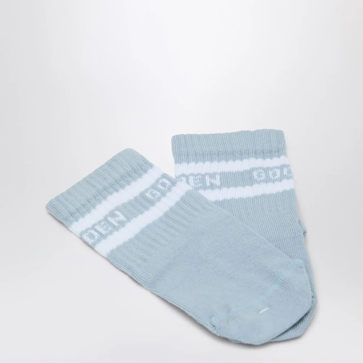 Set Sneaker Baby School bianca/azzurra con calzini - Image 4