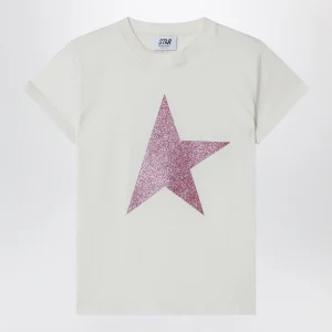 T-shirt Star bianca in cotone