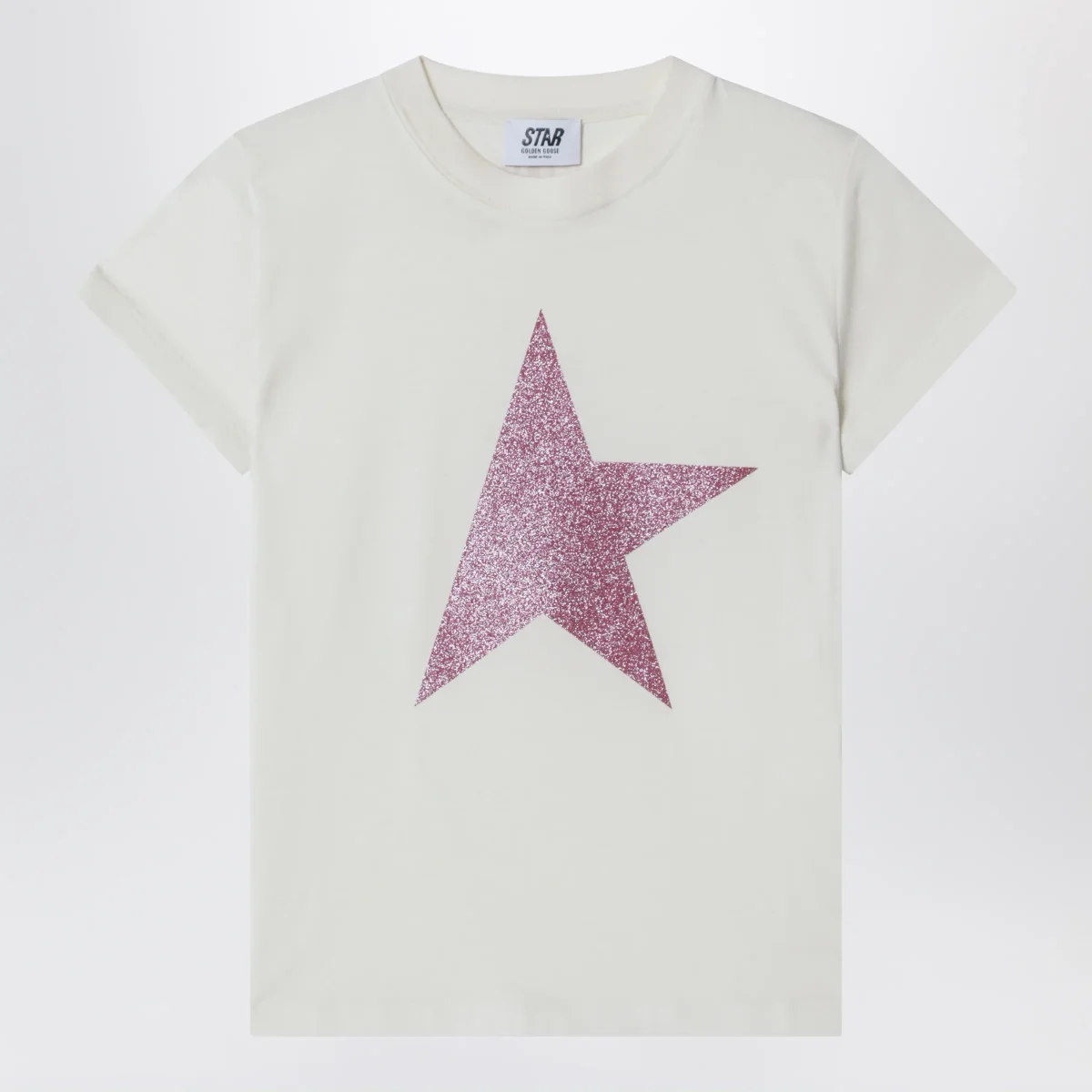 T-shirt Star bianca in cotone – Image 2