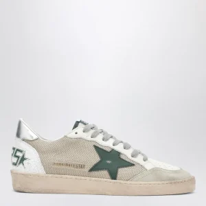 Sneakers Ballstar bianca/verde effetto vintage