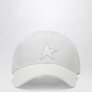 Cappello da baseball bianco con stella