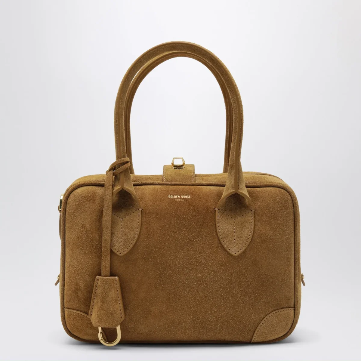 Vita Bag in suede color cammello – Image 2