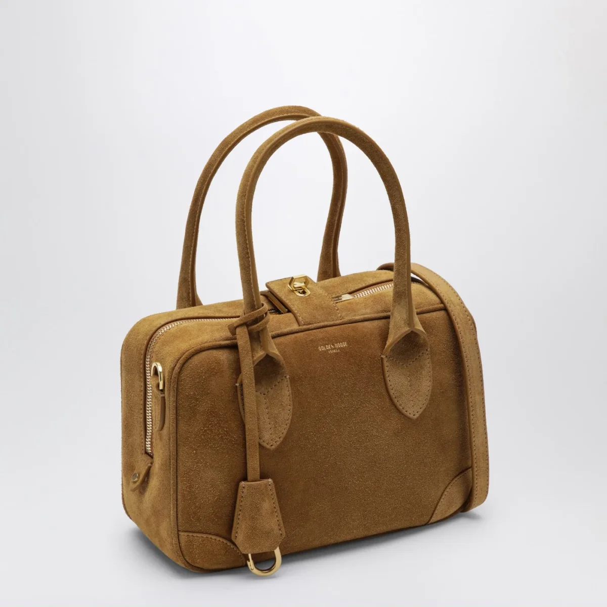 Vita Bag in suede color cammello – Image 4