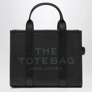 The Medium Tote Bag nera in pelle