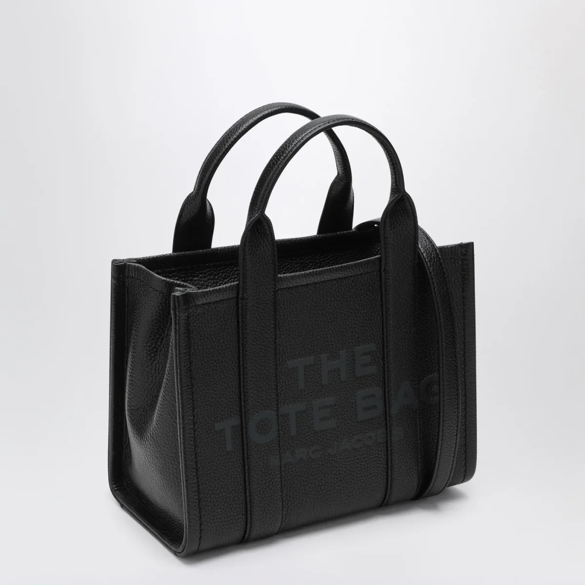 The Small Tote Bag nera in pelle – Image 4