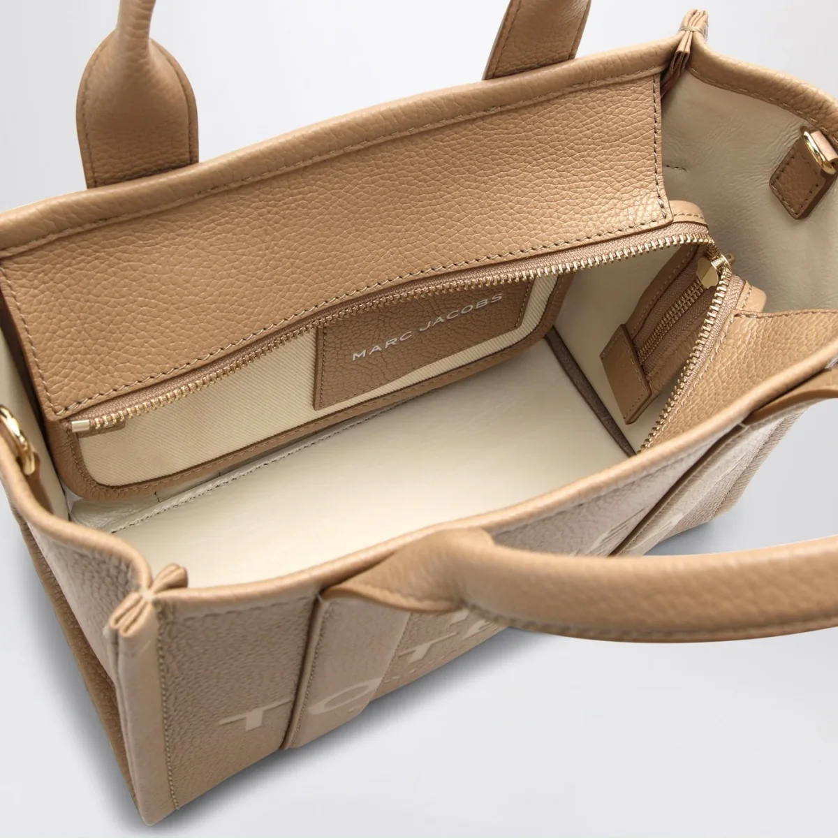 The Small Tote Bag Camel in pelle – Image 6