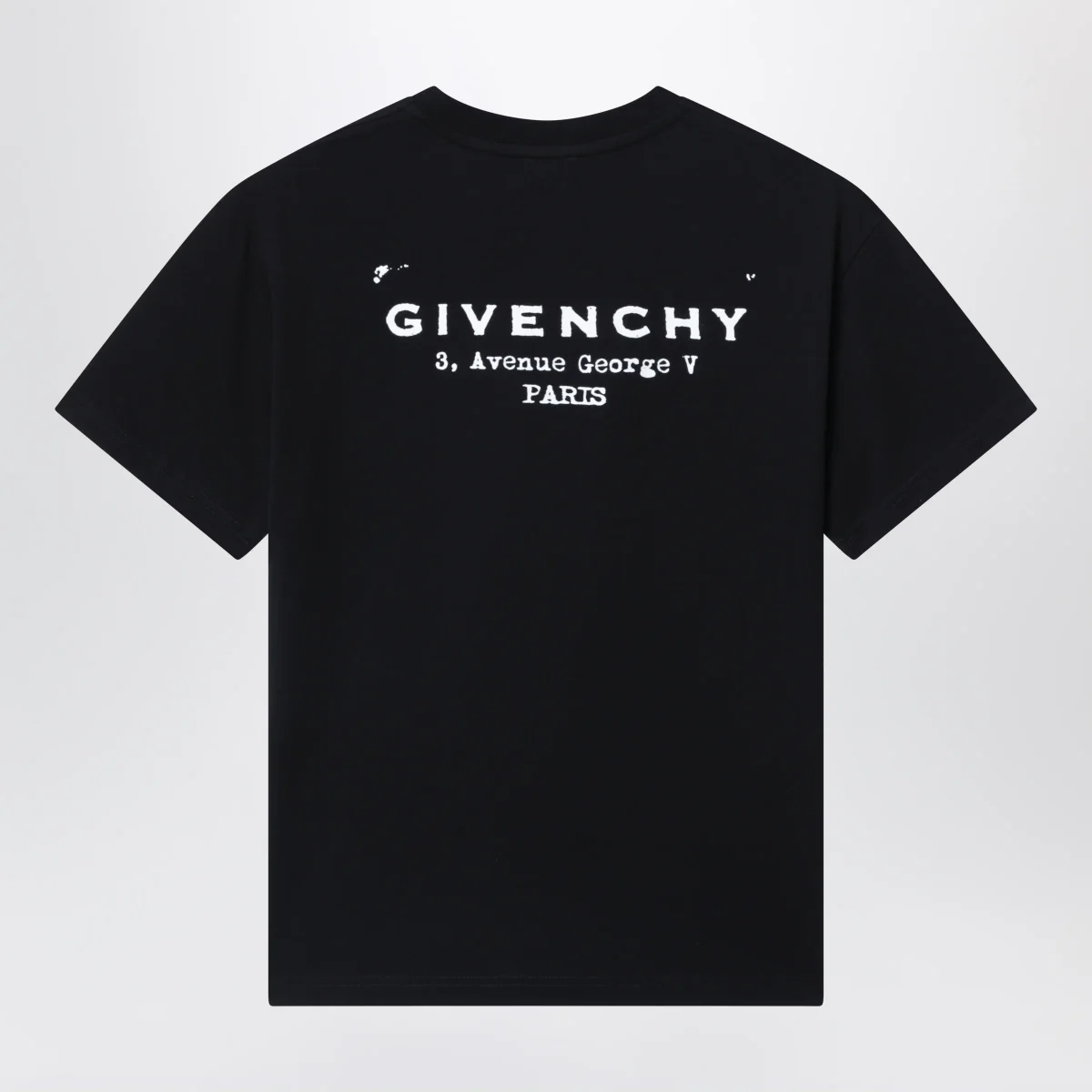 T-shirt nera con stampa logo – Image 3