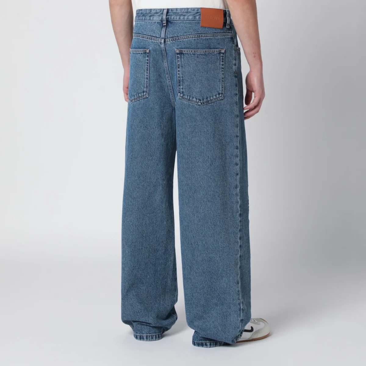 Jeans con ricamo Anagram blu – Image 5