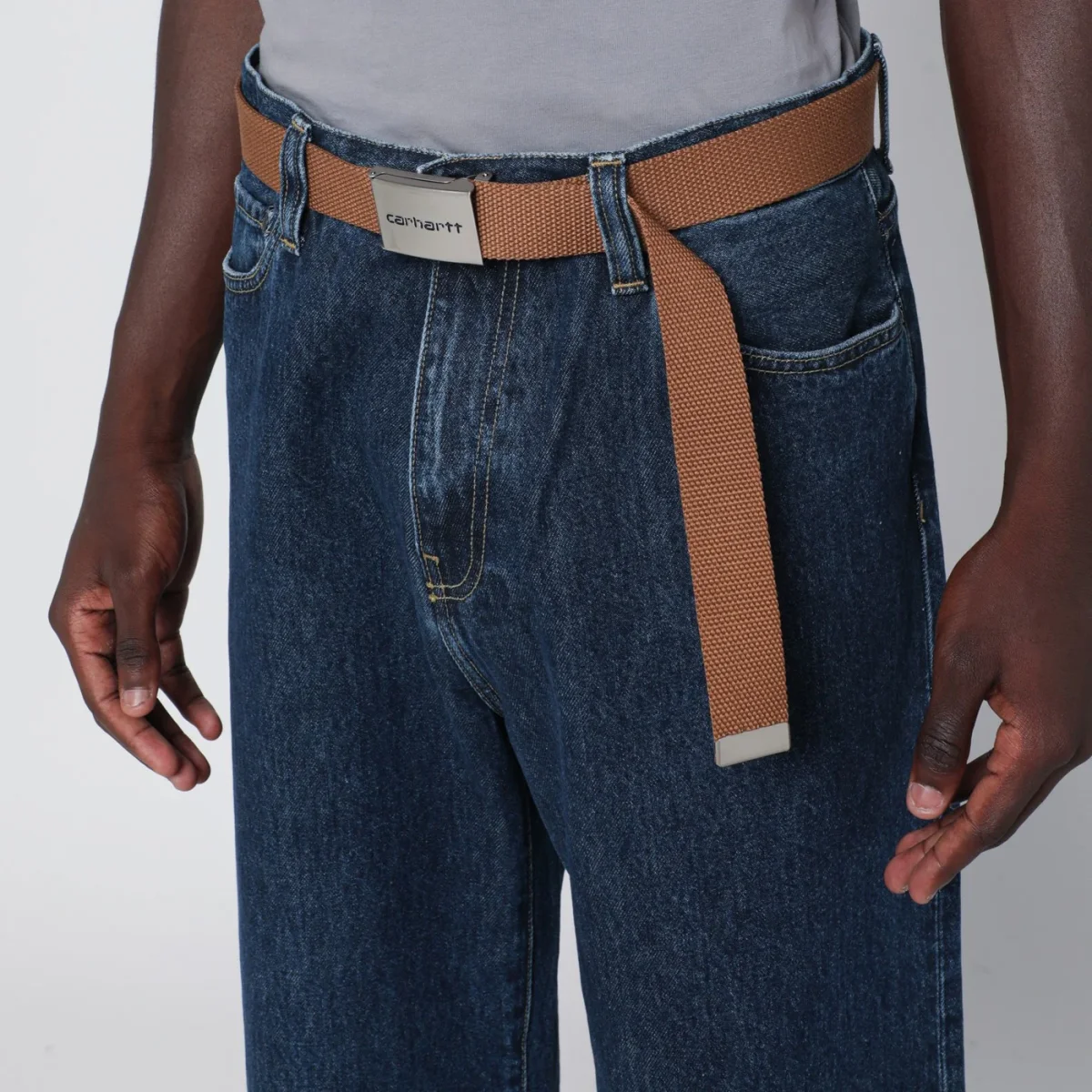 Clip Belt Chrome marrone – Image 3