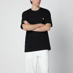 S/S Chase T-Shirt nera in cotone