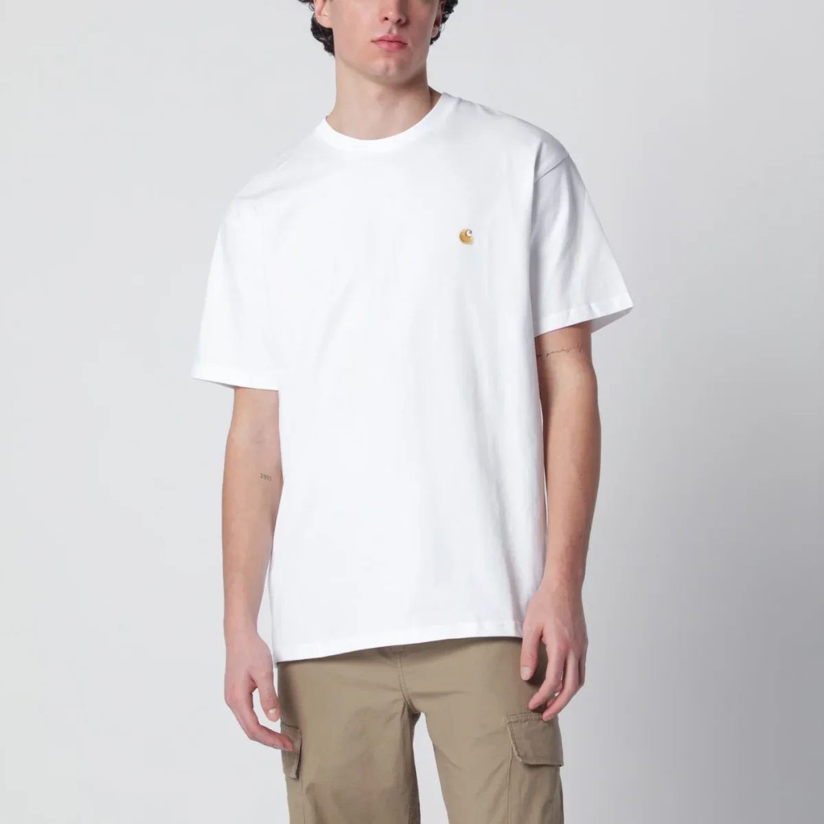 S/S Chase T-Shirt bianca in cotone