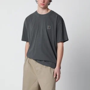 T-shirt S/S Nelson in jersey di cotone nera