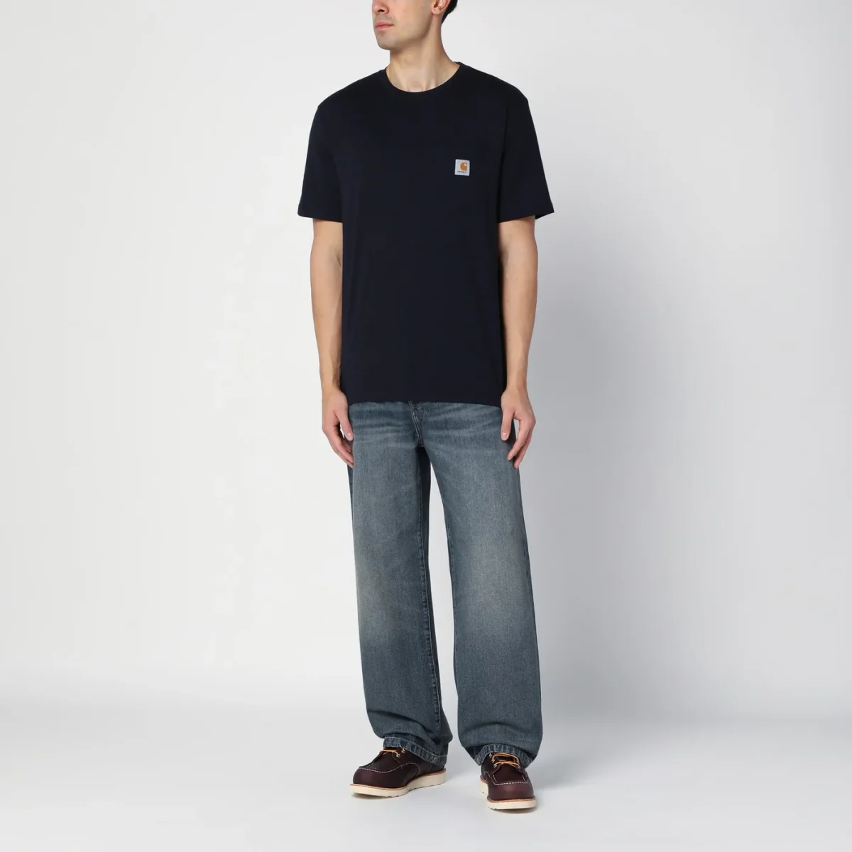 S/S Pocket T-Shirt Dark Navy - Image 3