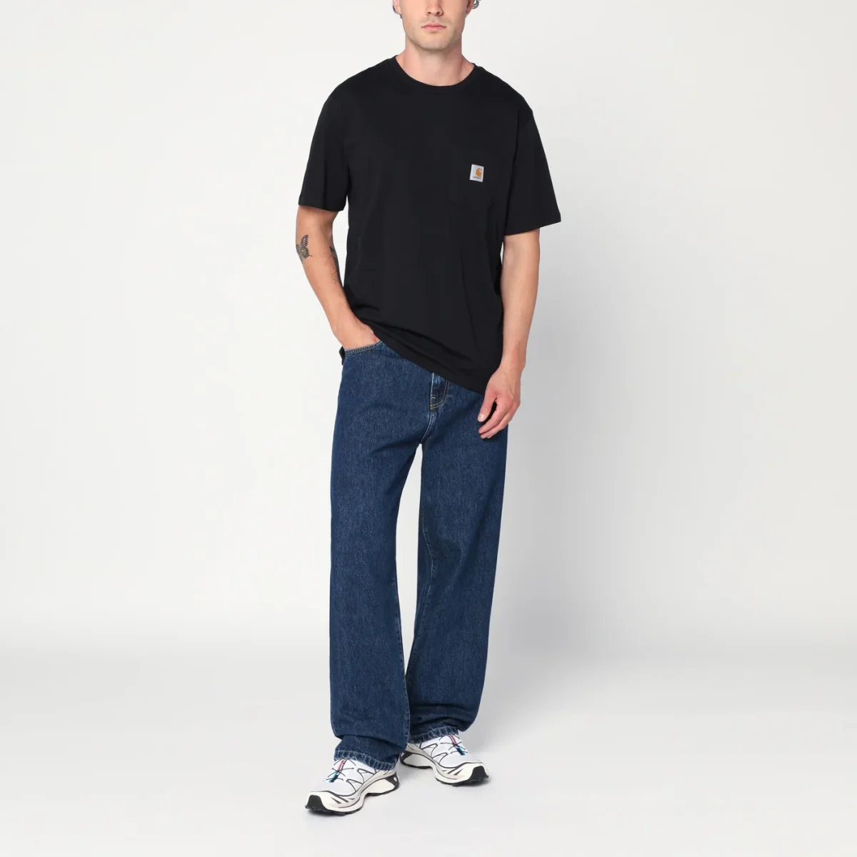 S/S Pocket T-Shirt nera - Image 3