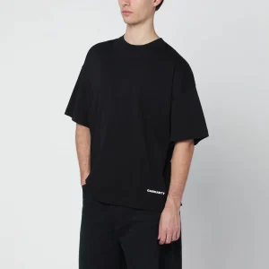 S/S Link Script T-Shirt nera