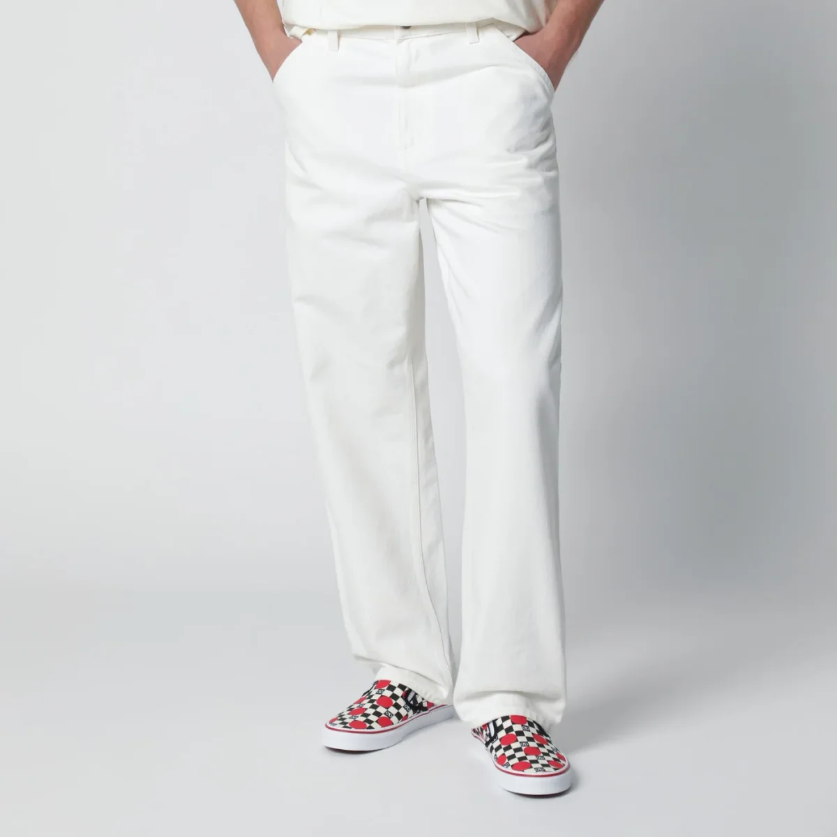 Single Knee Pant bianco – Image 2