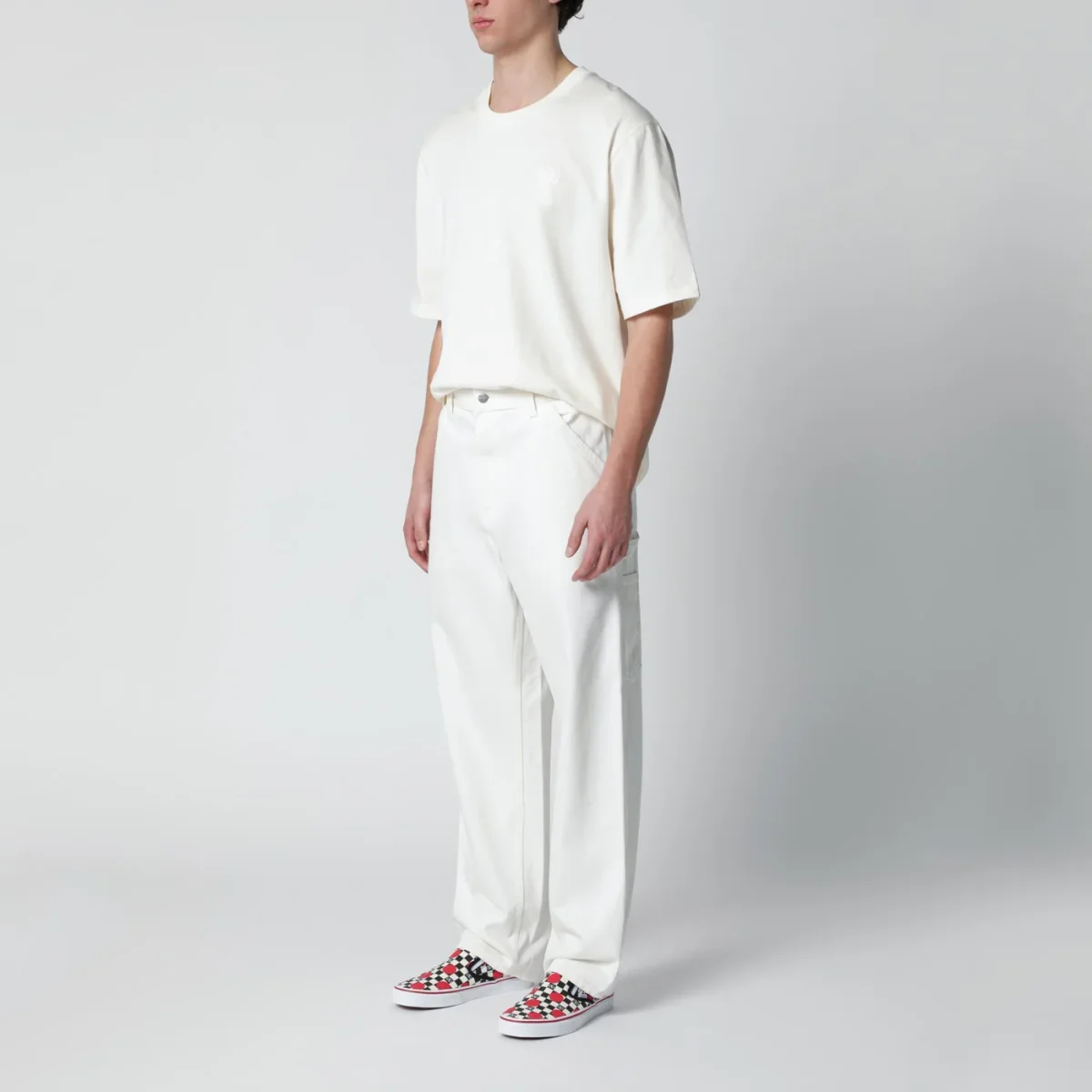 Single Knee Pant bianco – Image 3