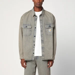 Tigan Shirt Jacket Blue/Leather