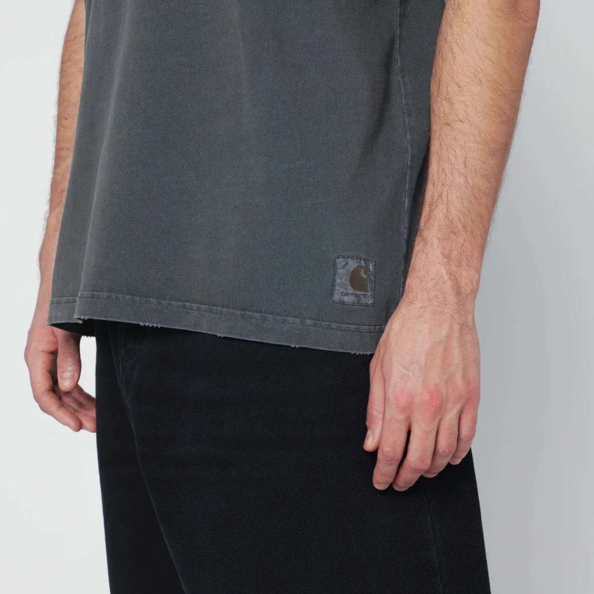 S/S Torion Pocket T-Shirt Black/Grind washed - Image 5