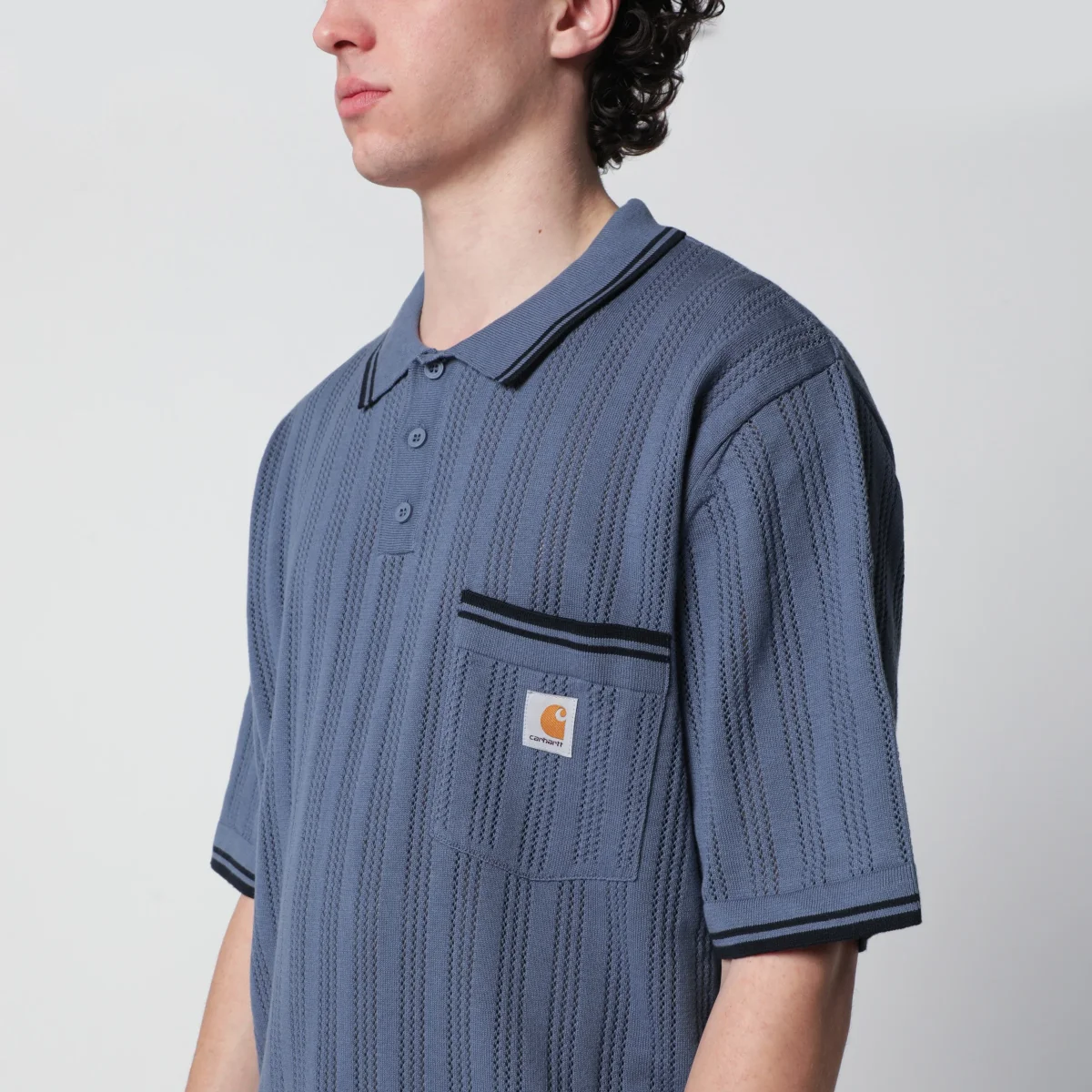 S/S Ramsey Polo Velvet Blue/Deep Night - Image 5