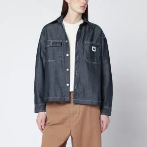 Louis Shirt Jacket blu in denim